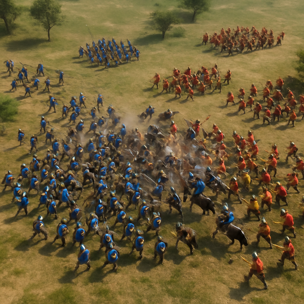 RTS game multiplayer battle screenshot