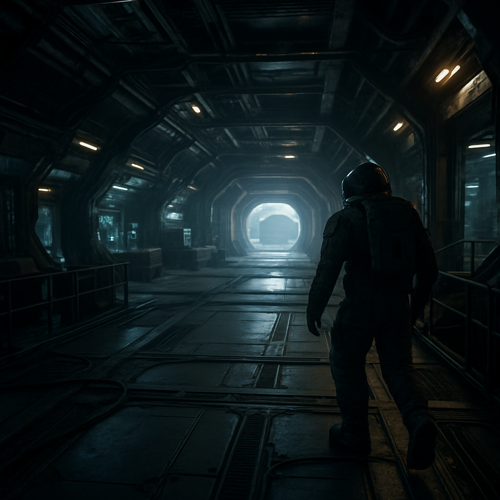 space station sci-fi video game atmosphere